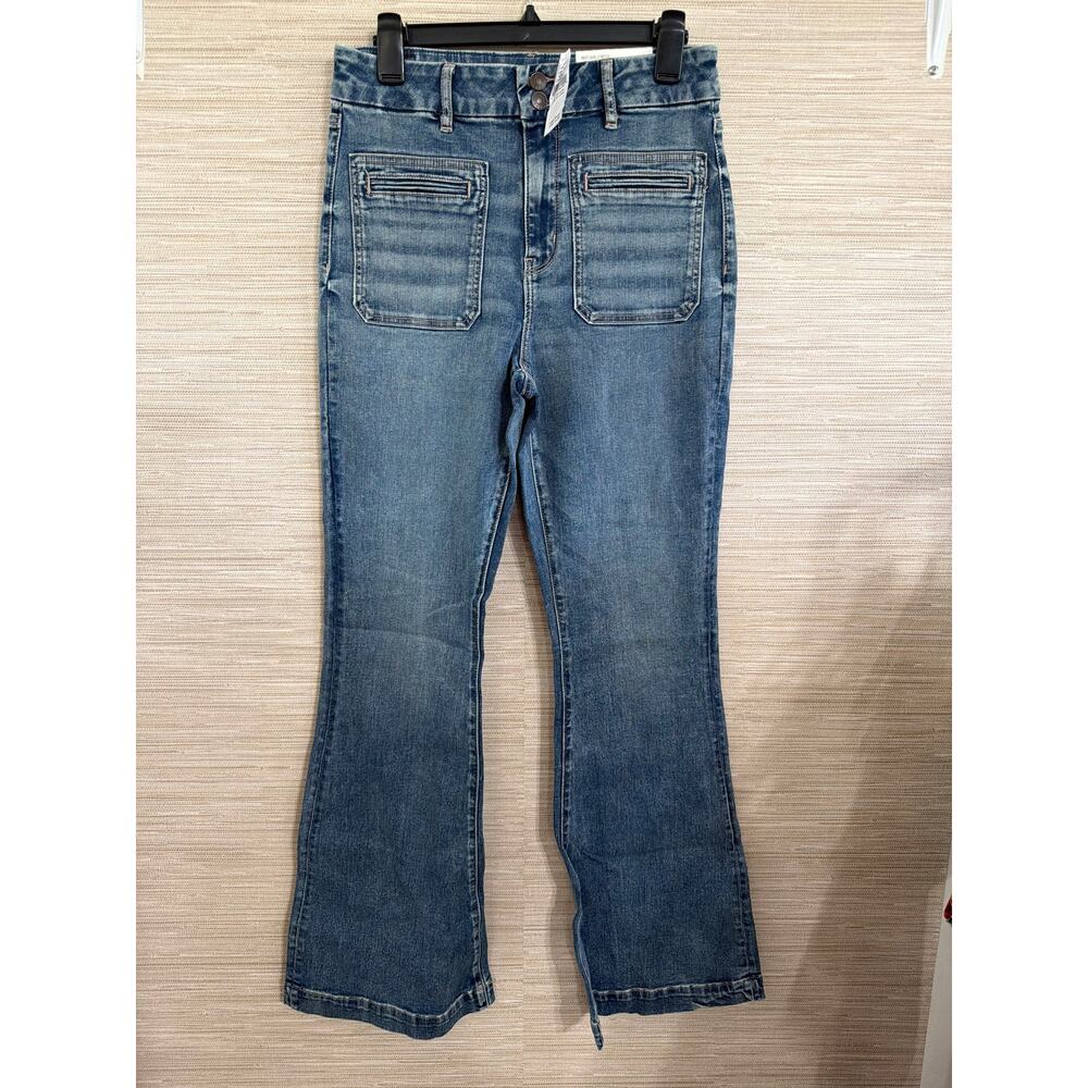 American Eagle Jeans Curvy Super Hi-Rise Flare women's 10 Long NWT